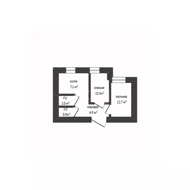 2-к кв. Башкортостан, Салават Северная ул., 21 (39.8 м) - Фото 2