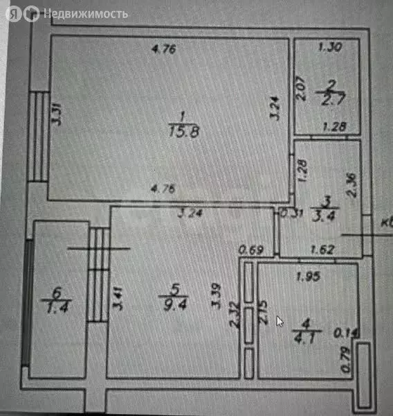 1-комнатная квартира: Казань, улица Сабира Ахтямова, 1к1 (35.3 м) - Фото 1