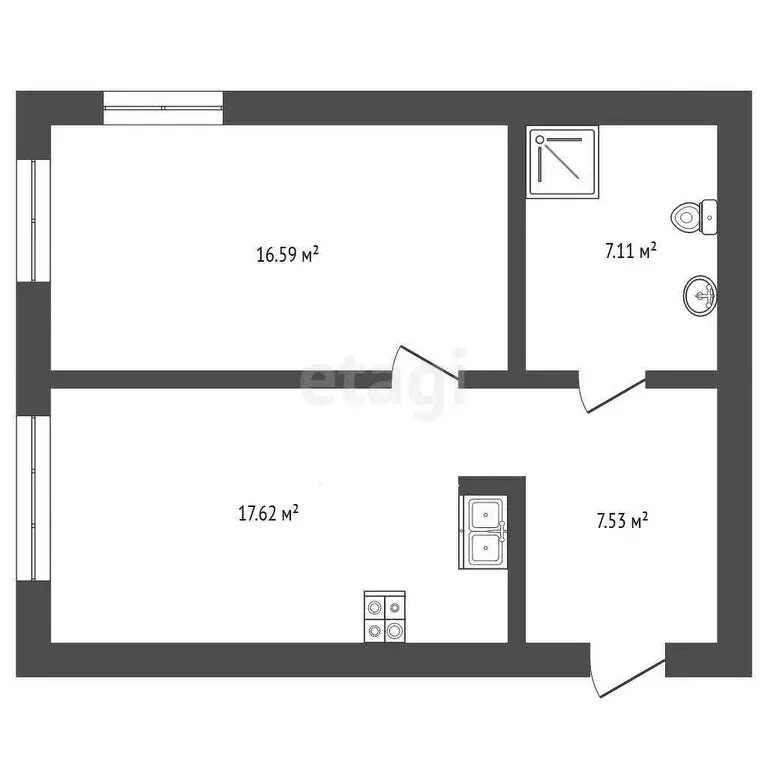 1-комнатная квартира: Новый Уренгой, район Северная Жилая Часть, ... - Фото 1