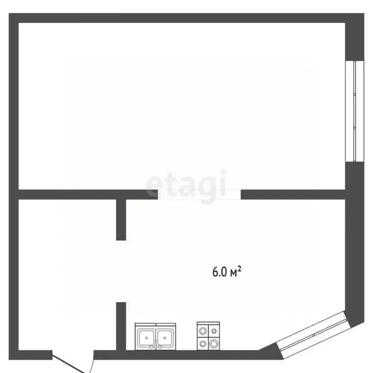 2-к кв. Саратовская область, Балашов ул. Ленина, 8 (31.9 м) - Фото 1