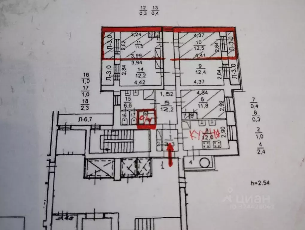 Комната Санкт-Петербург просп. Ударников, 49к1 (35.6 м) - Фото 1