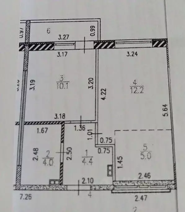 2-к кв. Свердловская область, Ревда ул. Интернационалистов, 44/6 (35.7 ... - Фото 2