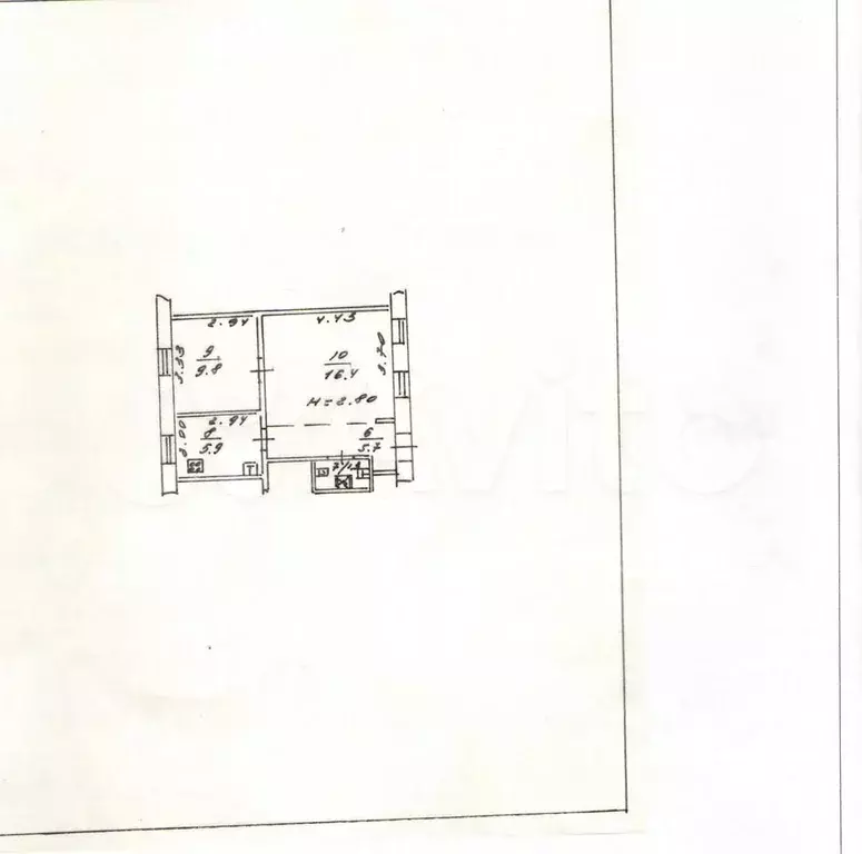 2-к. квартира, 39 м, 3/3 эт. - Фото 0