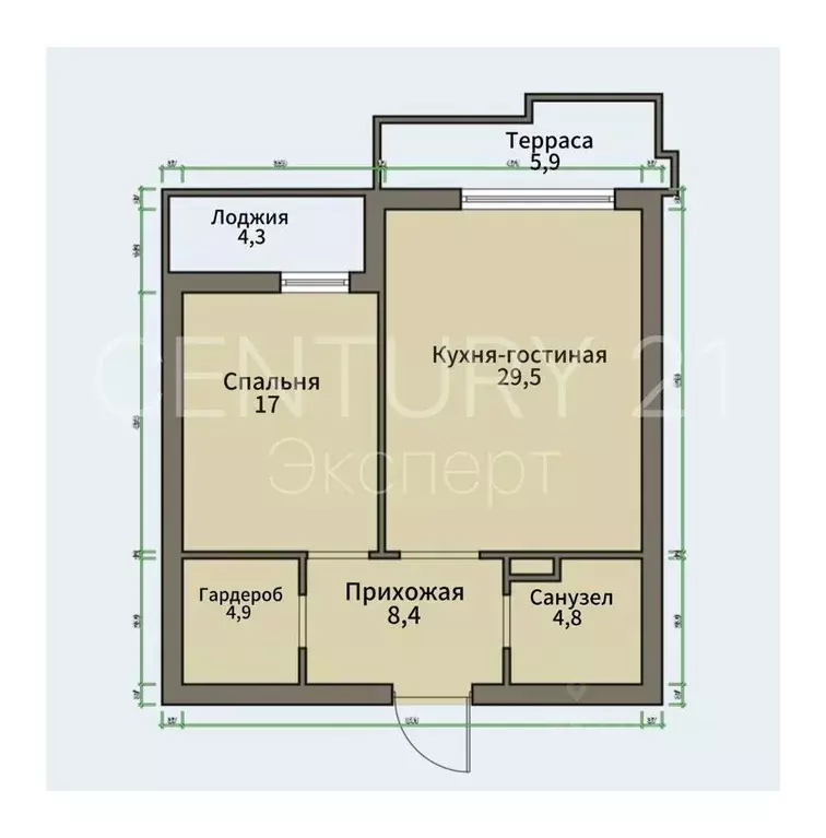 1-к кв. Калининградская область, Светлогорск ул. Верещагина, 10 (74.8 ... - Фото 2