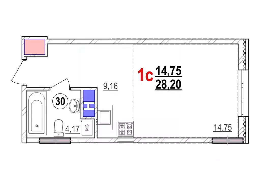 1-к кв. Белгородская область, Белгород просп. Богдана Хмельницкого, ... - Фото 1