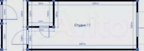 Апартаменты-студия, 21 м, 4/4 эт. - Фото 0