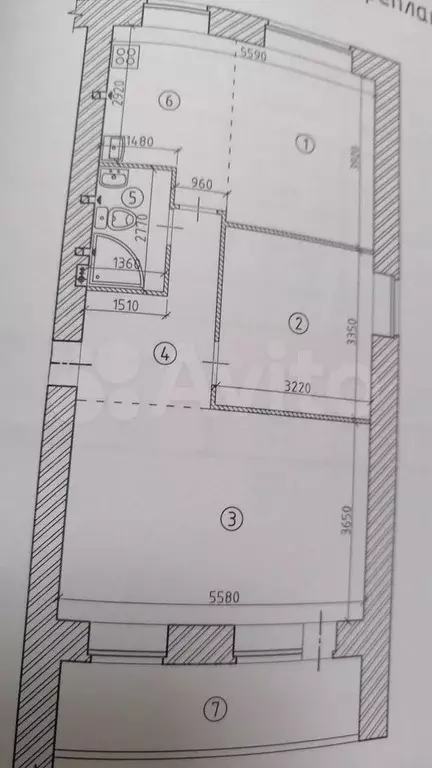 2-к. квартира, 60 м, 7/10 эт. - Фото 0
