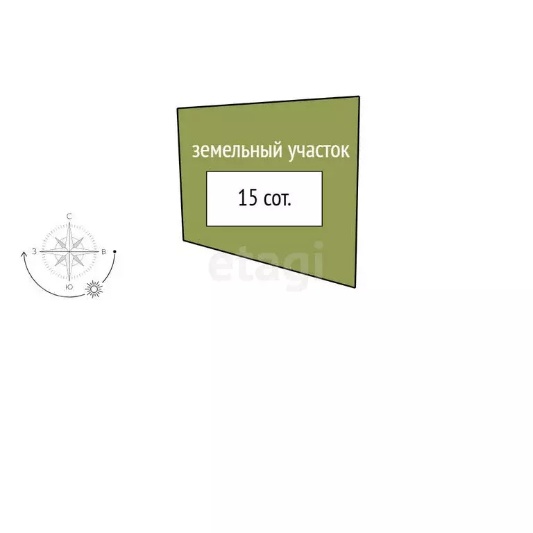 Участок в село Алтайское, улица Гагарина (15 м) - Фото 1