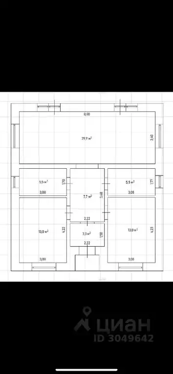 Коттедж в Тюменская область, Тюмень Лето-Парк кп, 158 (85 м) - Фото 1