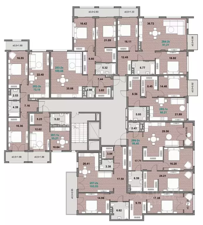 2-к кв. Калининградская область, Зеленоградск ул. Гагарина (99.4 м) - Фото 2
