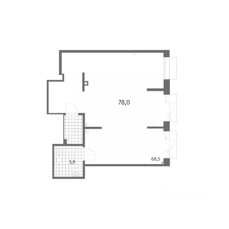 Помещение свободного назначения в Санкт-Петербург ул. Шкиперский ... - Фото 2