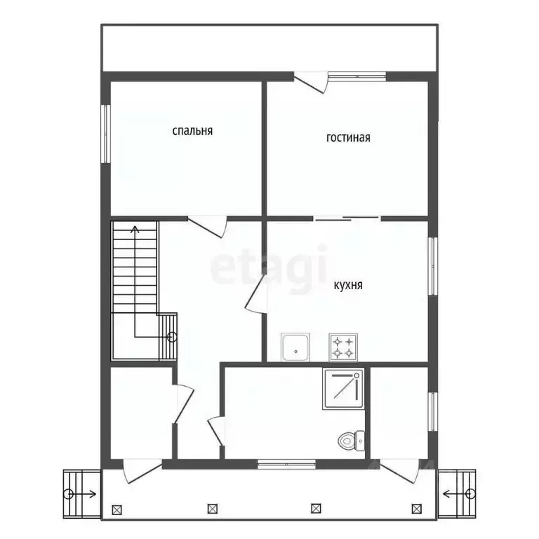 Дом в Красноярский край, Емельяновский муниципальный округ, д. Сухая ... - Фото 2