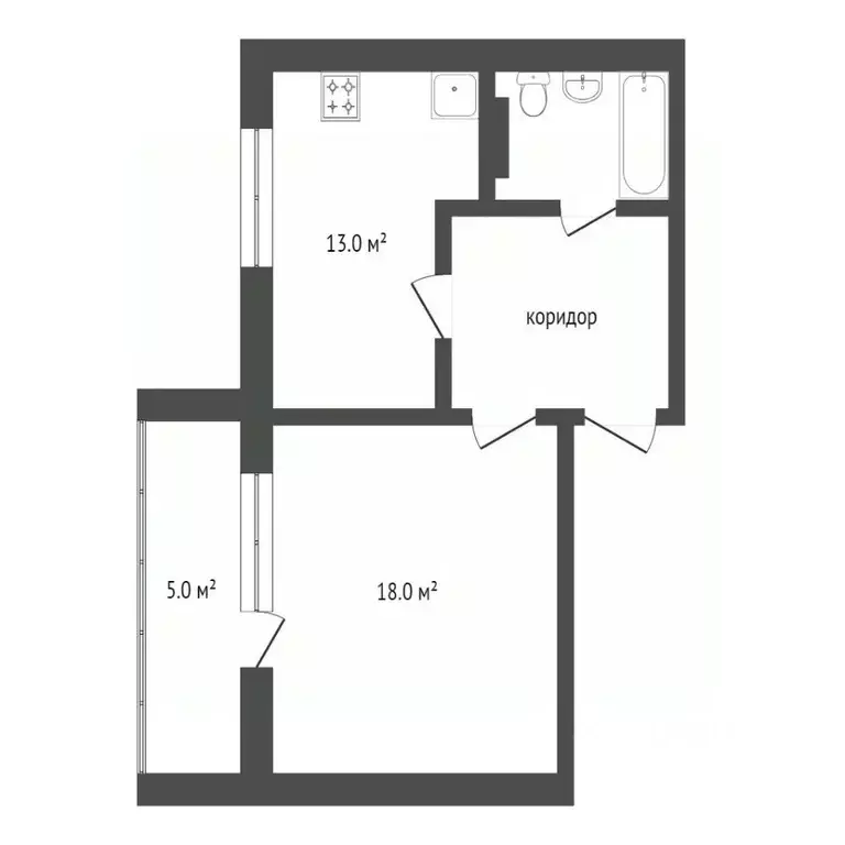 1-к кв. Челябинская область, Чебаркуль 9 Мая ул., 23 (40.0 м) - Фото 1