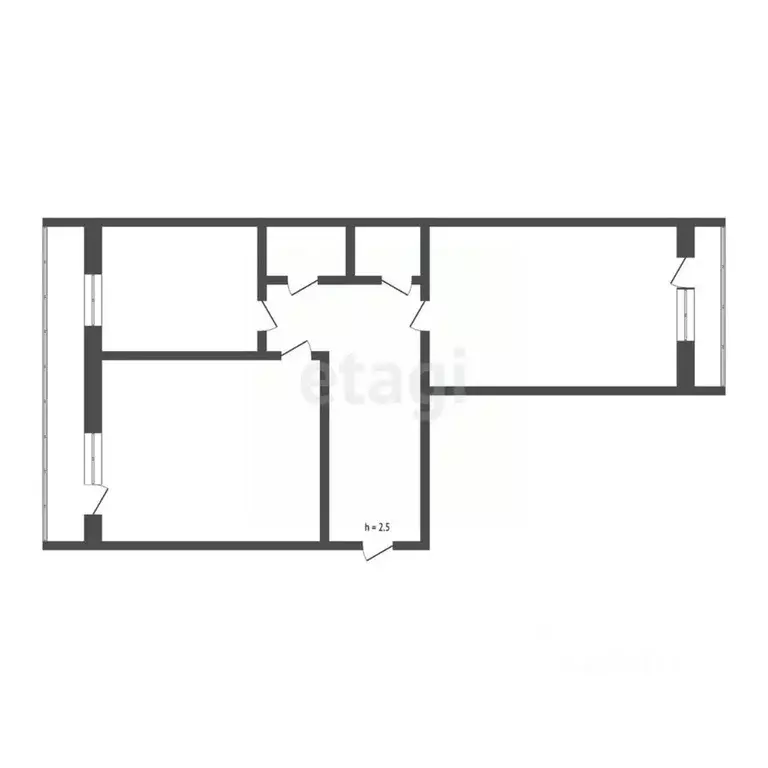 2-к кв. Бурятия, Улан-Удэ 112-й мкр, 16/3 (50.0 м) - Фото 1