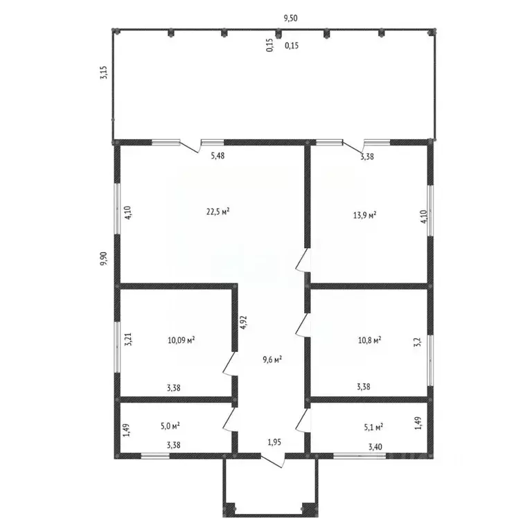 Дом в Башкортостан, Уфа Механизатор СНТ, 75 (112 м) - Фото 2
