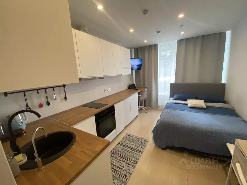 Студия Москва ул. 1-я Леонова, 18 (24.0 м) - Фото 1