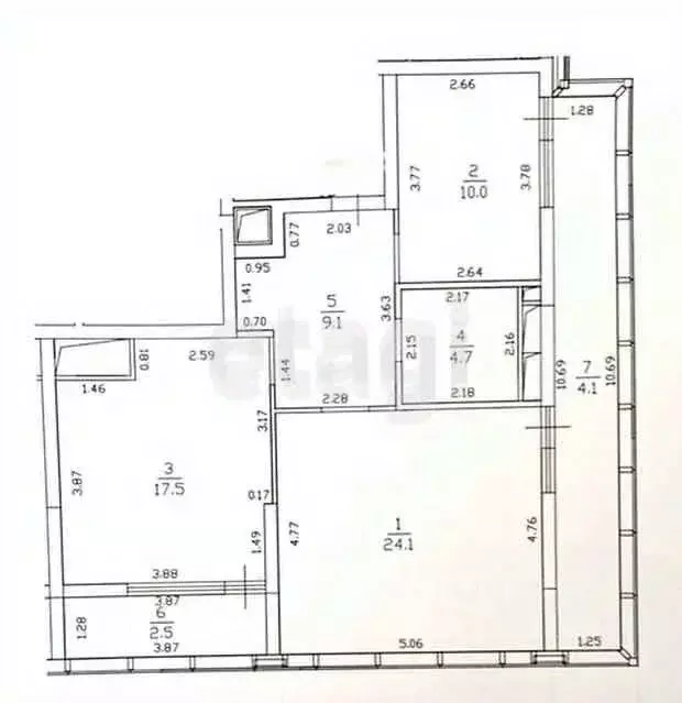 2-к кв. Татарстан, Казань Чистопольская ул., 26/5 (143.0 м) - Фото 1