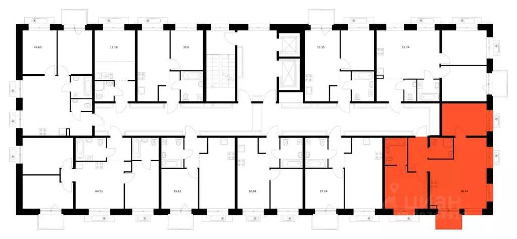 2-к кв. Бурятия, Улан-Удэ Советская ул., 9 (58.64 м) - Фото 2