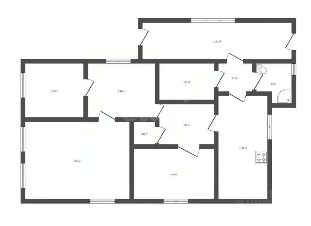 Дом в Воронежская область, Борисоглебск Южная ул., 35 (87 м) - Фото 1