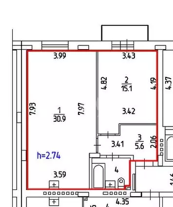 2-комнатная квартира: Пермь, Лобвинская улица, 33 (55.5 м) - Фото 1