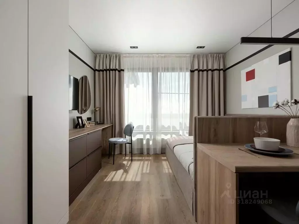 Студия Москва проезд Стройкомбината, 1 (21.0 м) - Фото 1