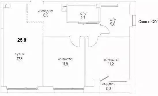 3-к кв. Москва ул. Нижние Мневники, 12 (61.0 м) - Фото 2
