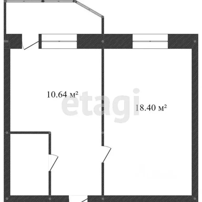 1-к кв. ханты-мансийский ао, сургут ул. крылова, 32 (43.0 м) - Фото 1