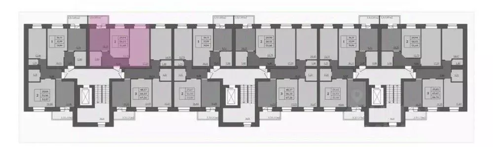 2-к кв. Ярославская область, Ярославль ул. Комкора Хрипина, 3 (50.55 ... - Фото 2