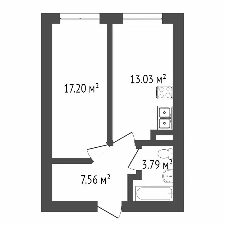 1-комнатная квартира: Севастополь, улица Тараса Шевченко, 45 (29 м) - Фото 0