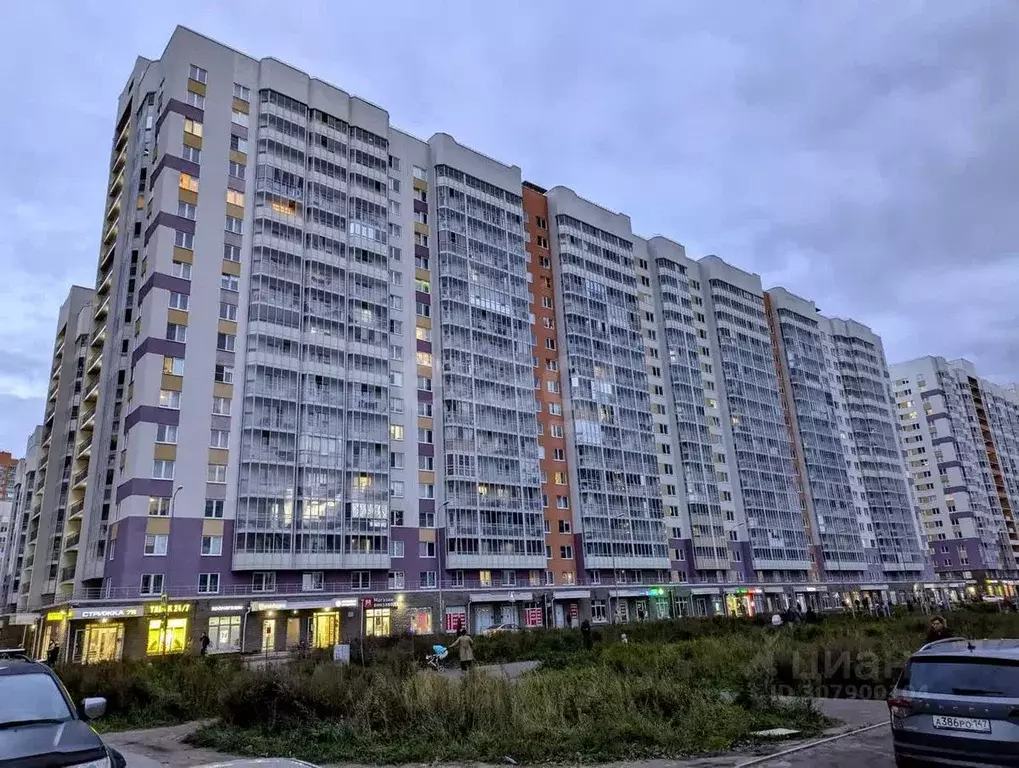 Студия Ленинградская область, Мурино Всеволожский район, ул. ... - Фото 1