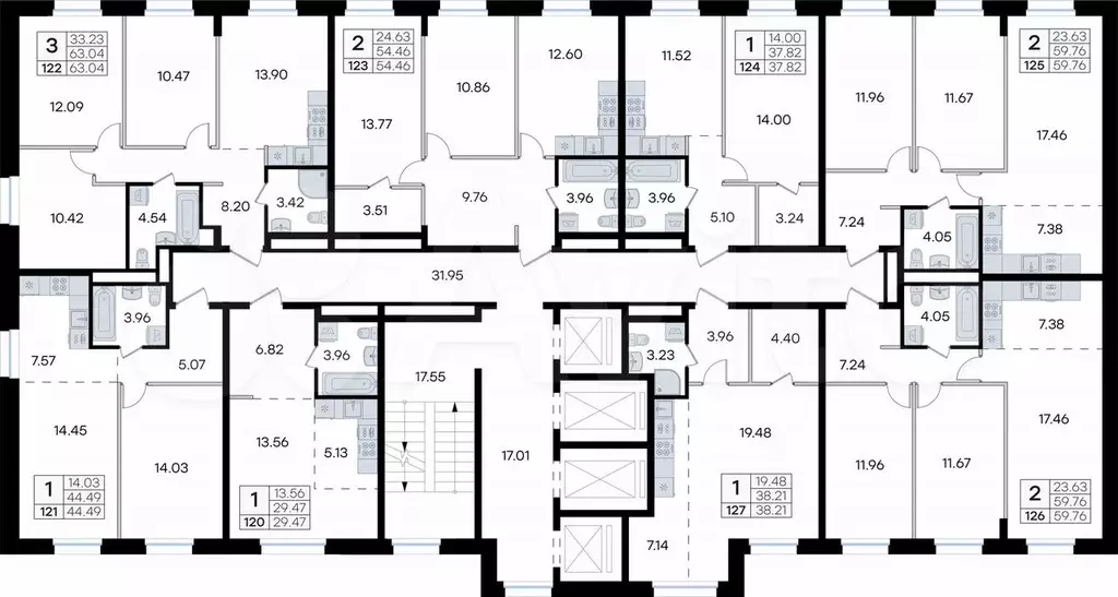 Квартира-студия, 38,2 м, 16/24 эт. - Фото 1