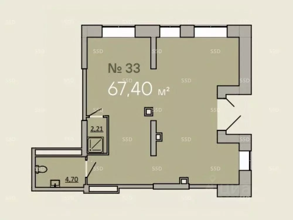 Торговая площадь в Московская область, Одинцово Каштановая Роща жилой ... - Фото 2