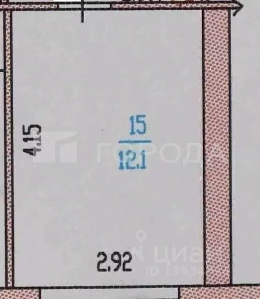 Студия Алтайский край, Барнаул Тимуровская ул., 19 (15.5 м) - Фото 1