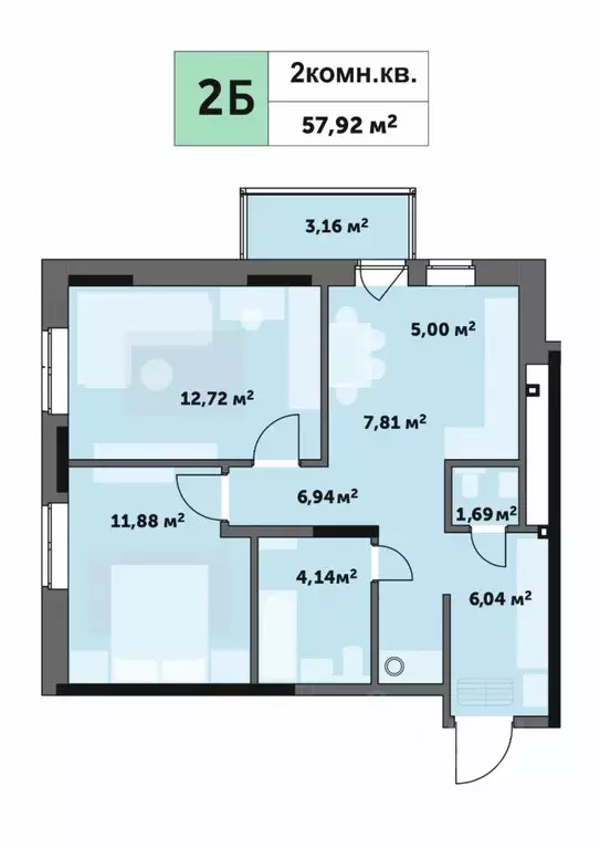 2-к кв. Удмуртия, Ижевск Ипподромный жилрайон, Седьмое Небо жилой ... - Фото 1