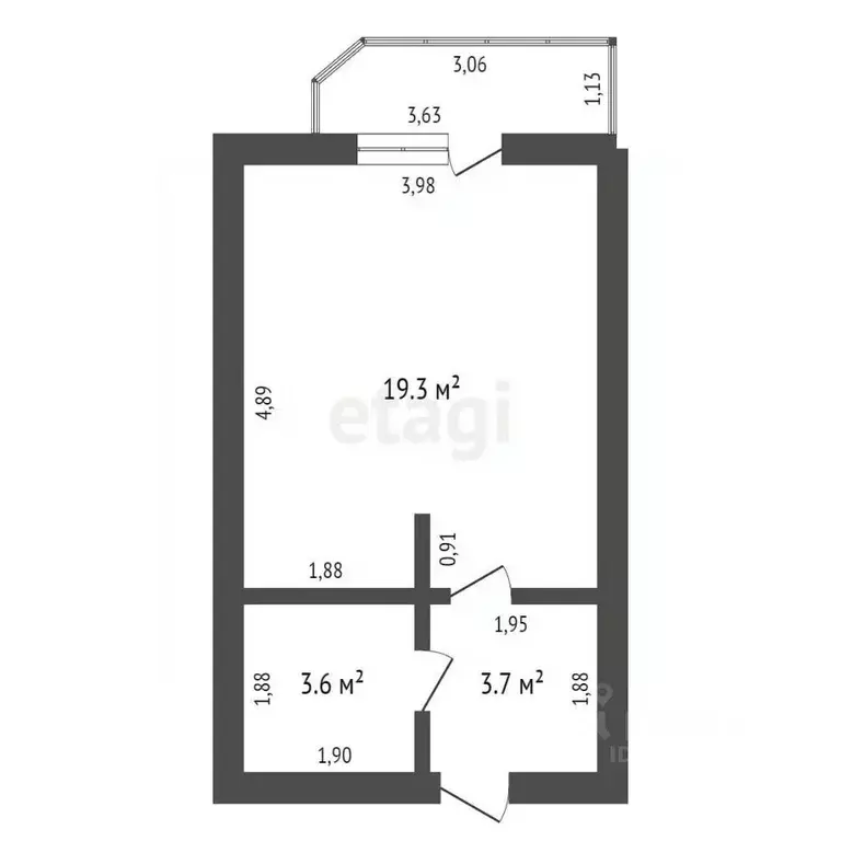 Студия Амурская область, Благовещенск Зейская ул., 323 (27.8 м) - Фото 2