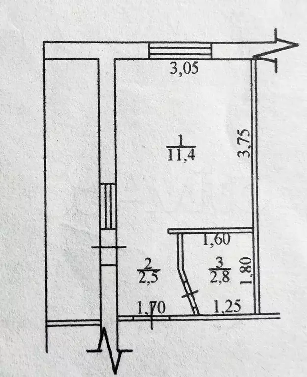 1-к. квартира, 23,9 м, 9/9 эт. - Фото 0