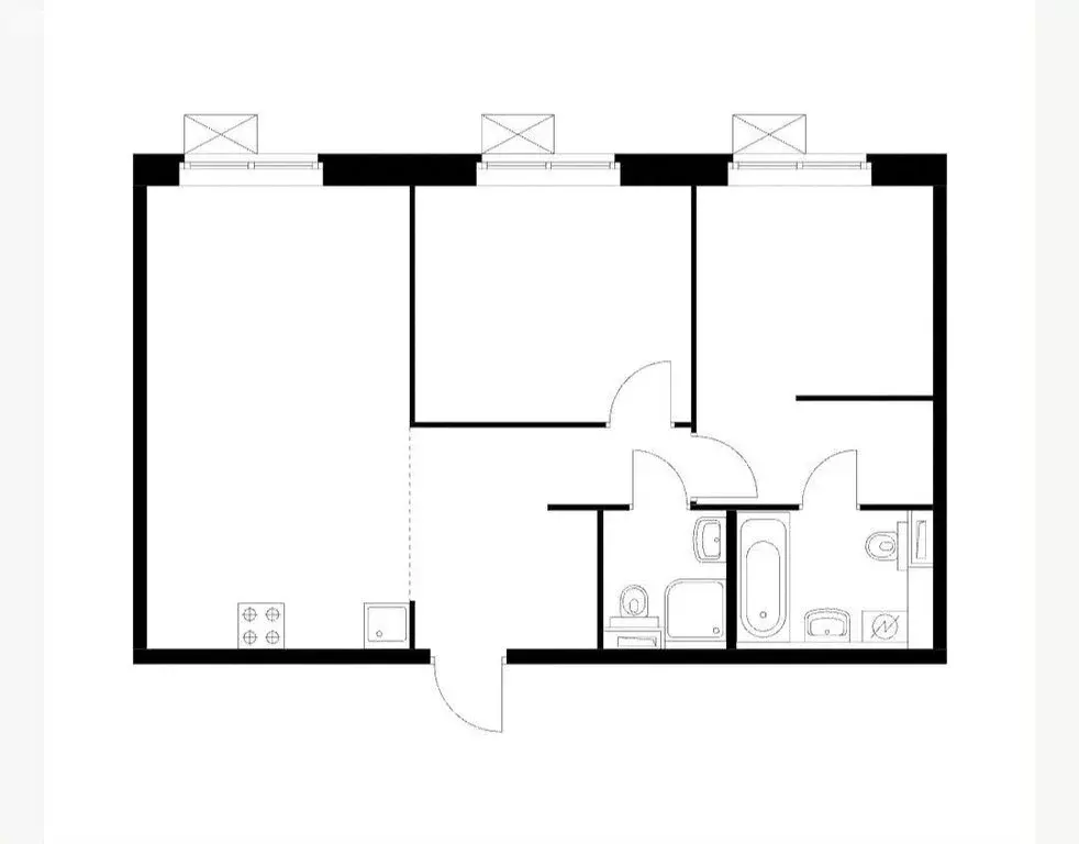 2-комнатная квартира: Люберцы, улица Лётчика Ларюшина, 6к2 (60 м) - Фото 1