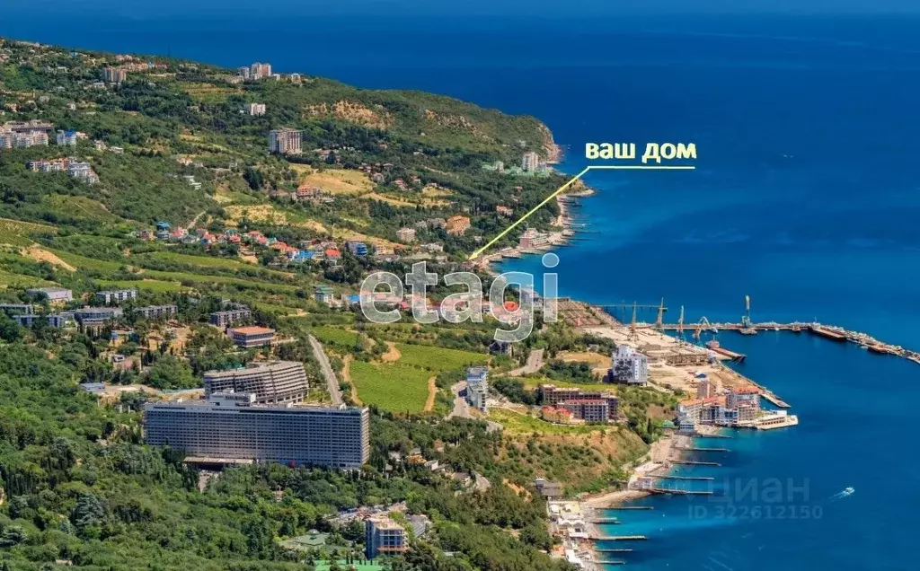 2-к кв. Крым, Ялта муниципальный округ, Отрадное пгт ул. Мориса ... - Фото 1