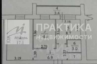 2-к кв. Московская область, Домодедово Западный мкр, ул. Лунная, 5к1 ... - Фото 2