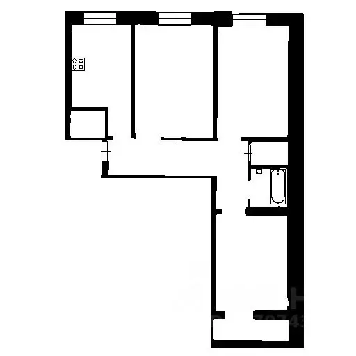 3-к кв. Санкт-Петербург пос. Шушары, ул. Вишерская, 24 (80.0 м) - Фото 2