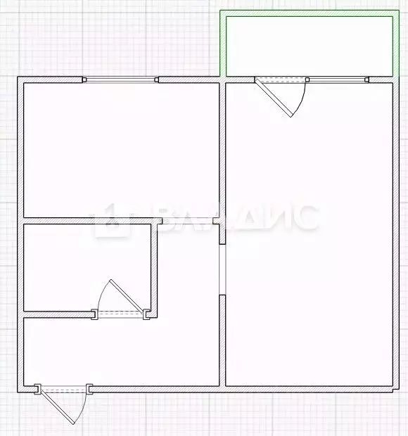 1-к кв. Пензенская область, Пенза ул. Докучаева, 18 (31.7 м) - Фото 2