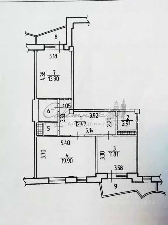 2-к кв. Белгородская область, Старый Оскол Зеленый Лог мкр, 6 (66.0 м) - Фото 1