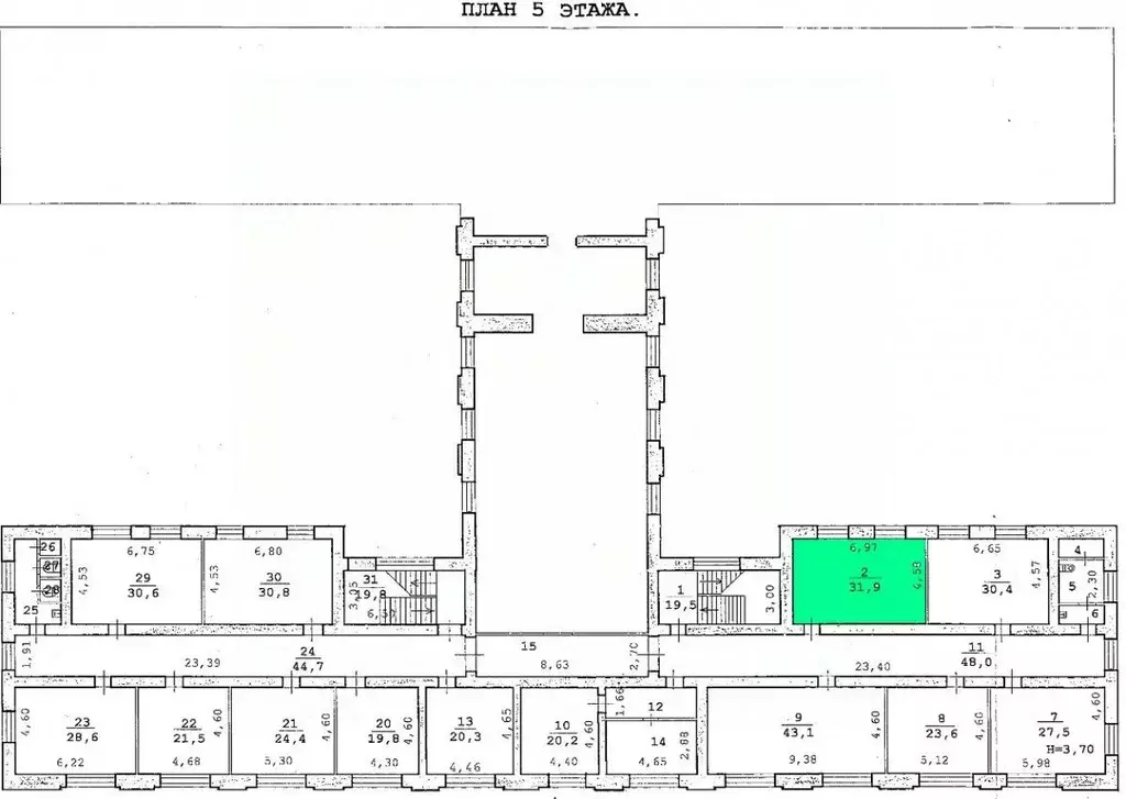 Офис в Волгоградская область, Волгоград ул. Мира, 19 (32 м) - Фото 2