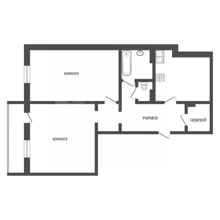 2-к кв. Тюменская область, Тюмень Комсомольская ул., 75 (99.0 м) - Фото 1
