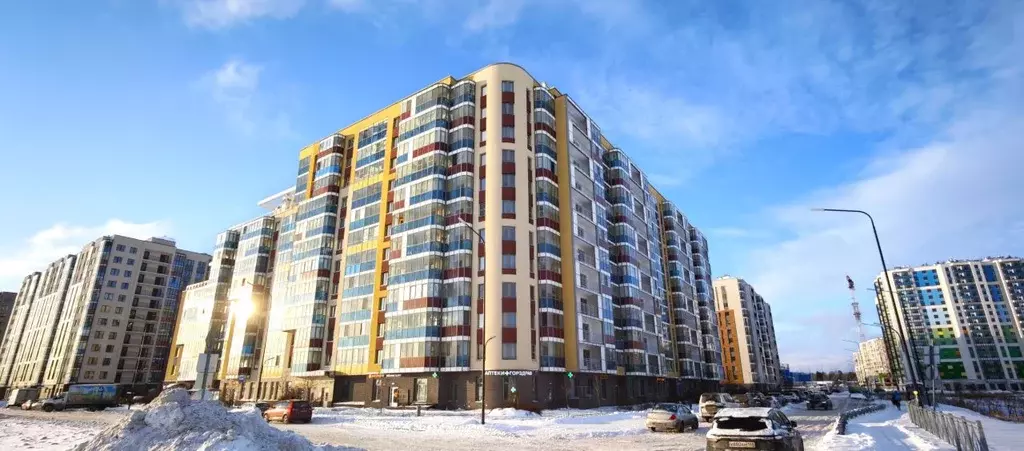 2-к кв. Ленинградская область, Всеволожский район, пос. Бугры бул. ... - Фото 2