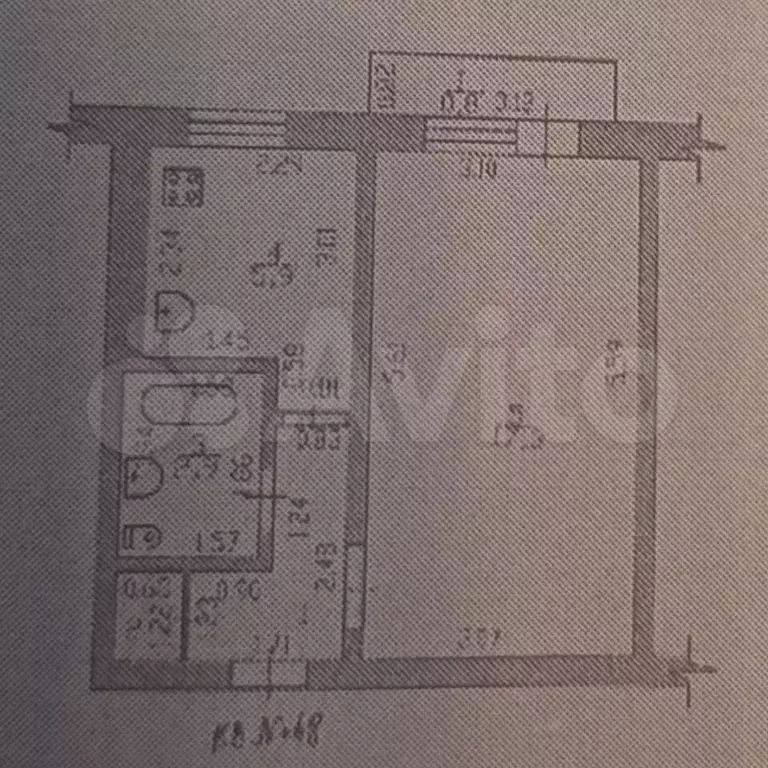 1-к. квартира, 30 м, 3/5 эт. - Фото 0