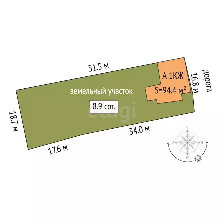 Дом в Тюмень, улица Механизаторов (94.4 м) - Фото 1