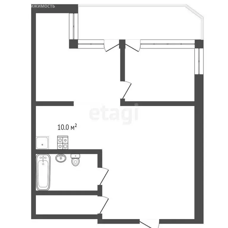 2-комнатная квартира: Кореиз, Мисхорский спуск, 1Б (75.4 м) - Фото 0