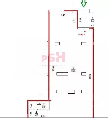 Склад в Тюменская область, Тюмень ул. Тимофея Чаркова, 28 (95 м) - Фото 2
