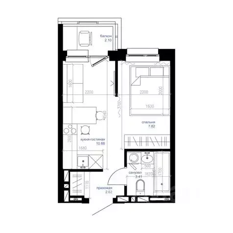 Студия Приморский край, Владивосток Сердце квартала жилой комплекс ... - Фото 1